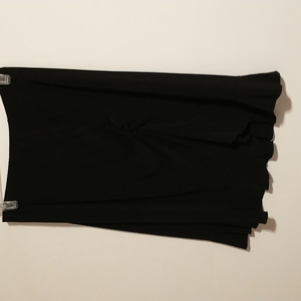 Vintage E.K. Designs Black Side Ruched, Gathered Skirt, Size XL, NWT